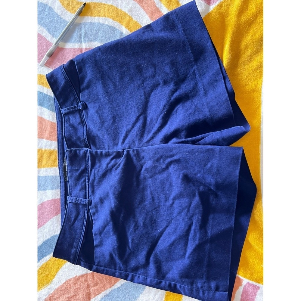 The Limited Womens High Rise Chino Shorts Deep Blue Size 8 421.5